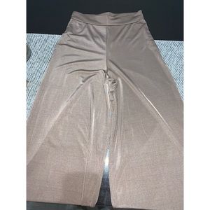 Boohoo Wide leg satin pink grass pants